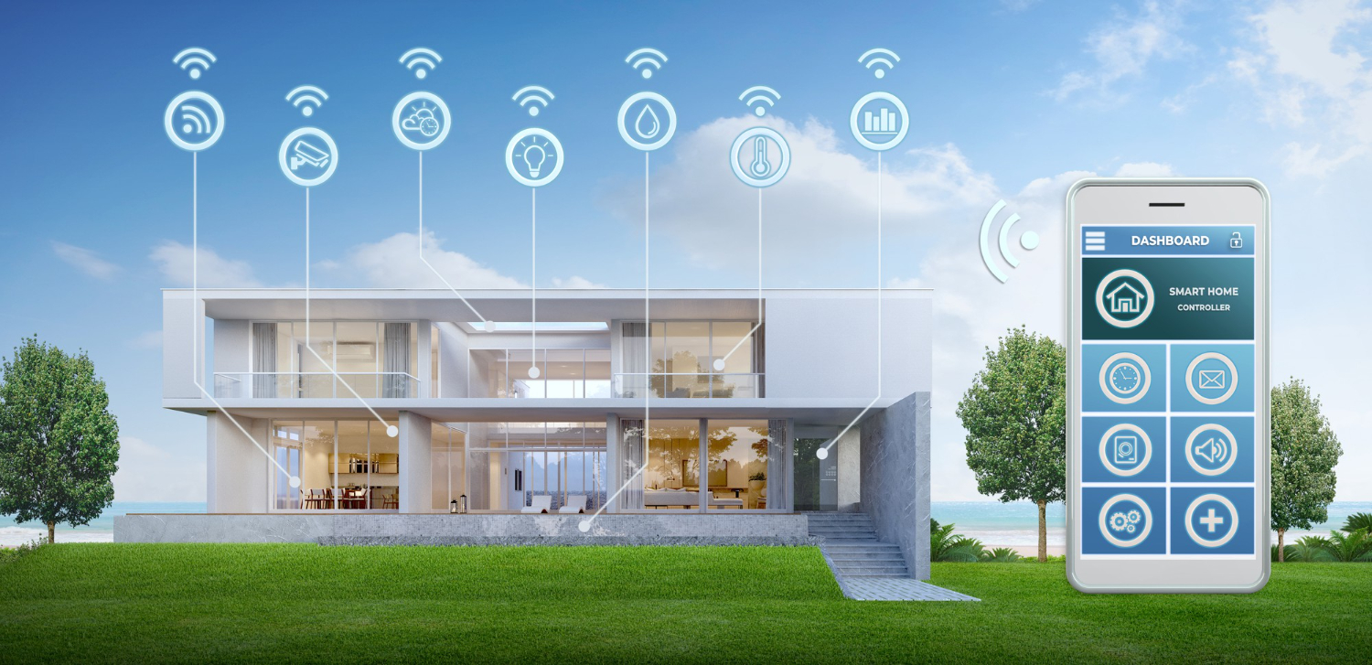 Modern smart home.